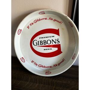 Rare find; vintage Gibbons Beer Tray red and white